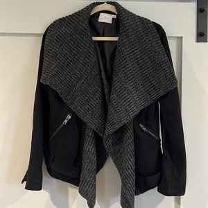 Lush Jacket with Sweater Detail Size Large